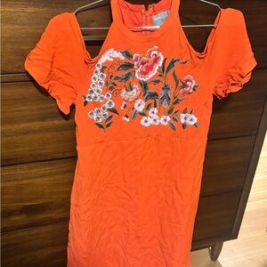 ASOS Maternity Orange Floral Dress